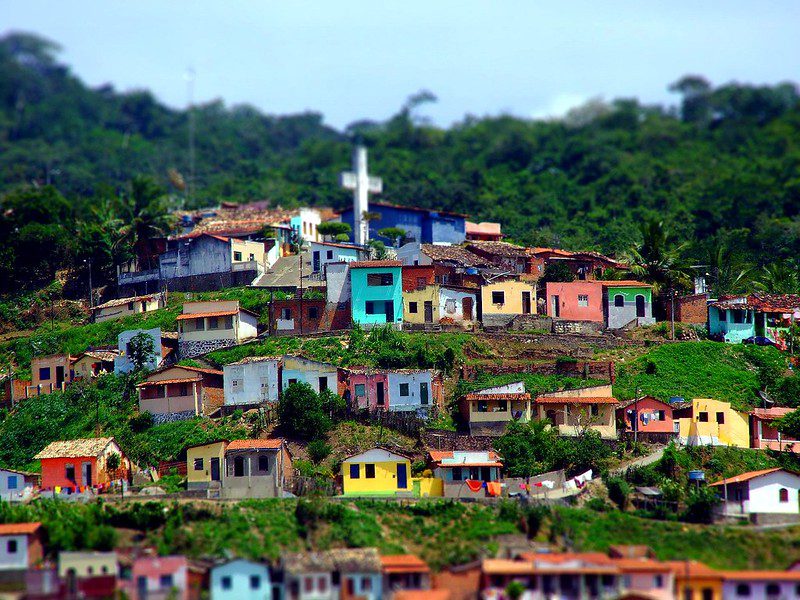 Favelas of rio de janeiro shanty town