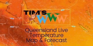queensland live temperature map forecast