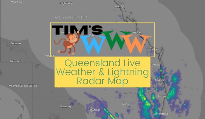 queensland live weather lightning radar map
