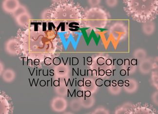 the covid corona virus – number of world wide cases map
