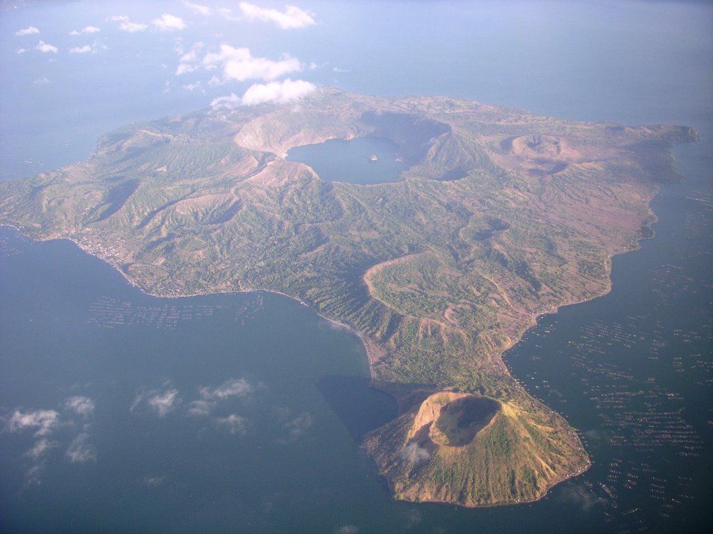 The taal volcano lake a volcano island philippines