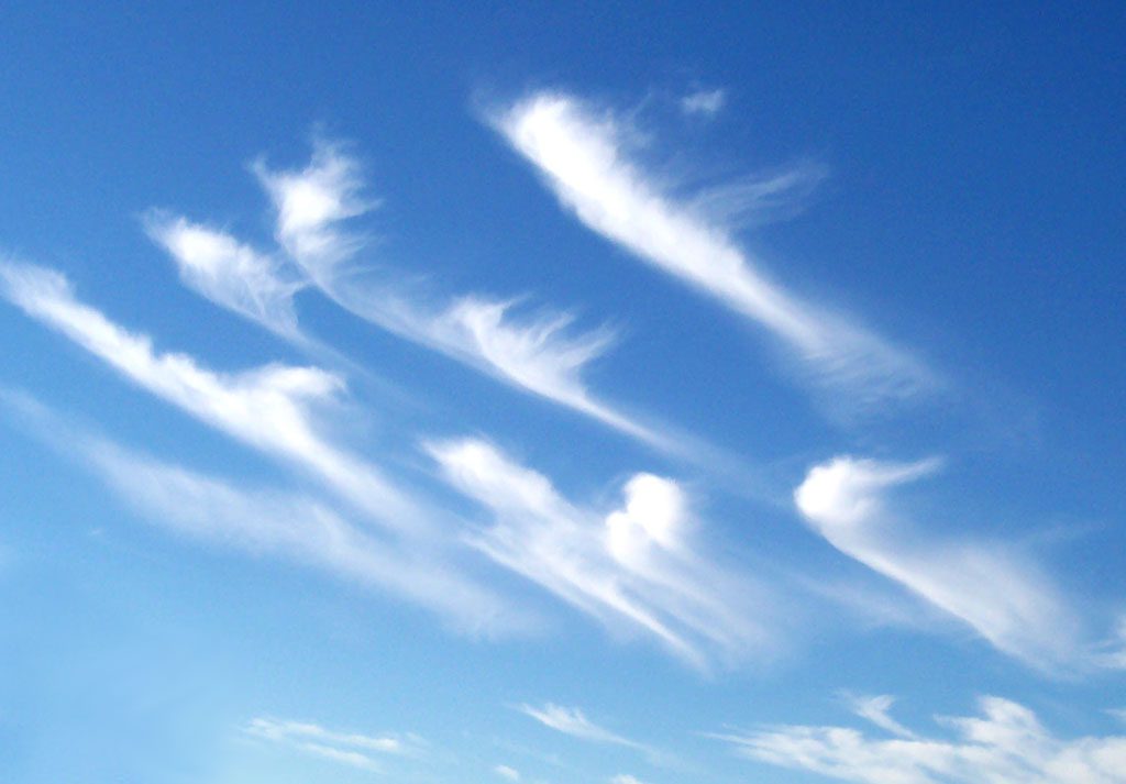 Mares tails clouds cirrus