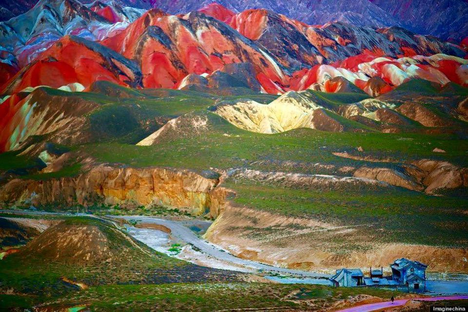 Rainbow mountains of chinas zhangye danxia national geologic park