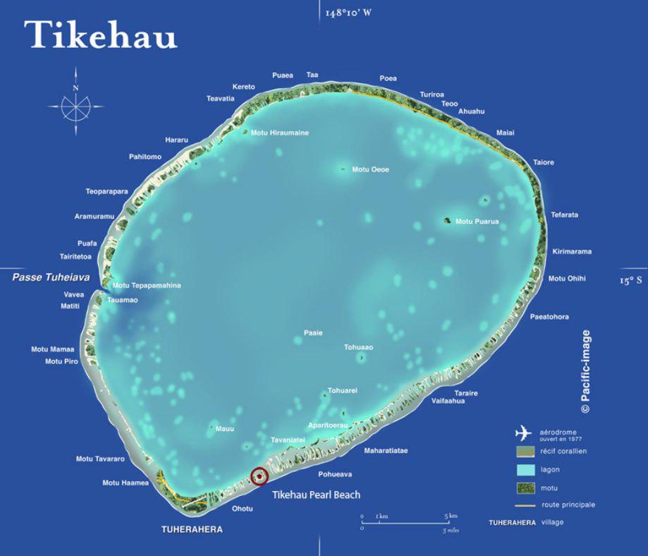 Tikehau tahiti pacific island tourist holiday destinations