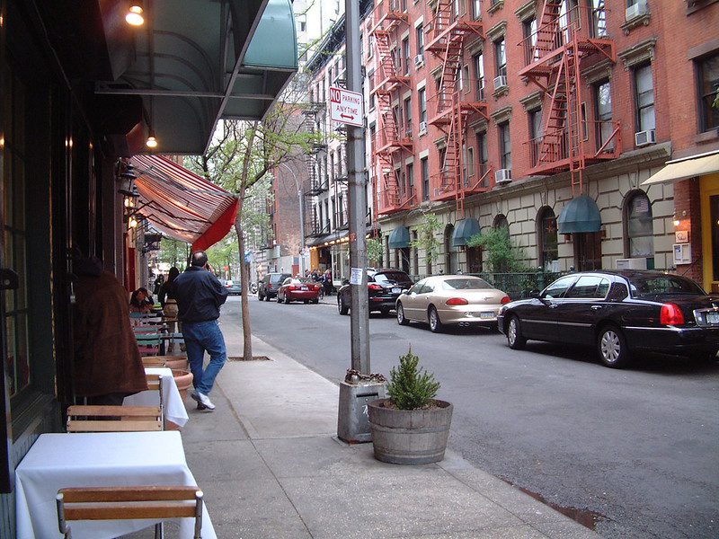 Down a Pretty Street in Greenwich Village