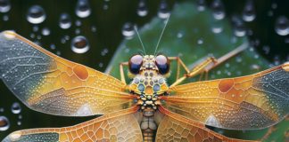Mesmerizing dragonfly a surreal snapshot of natures beauty