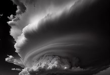 tornado black and white