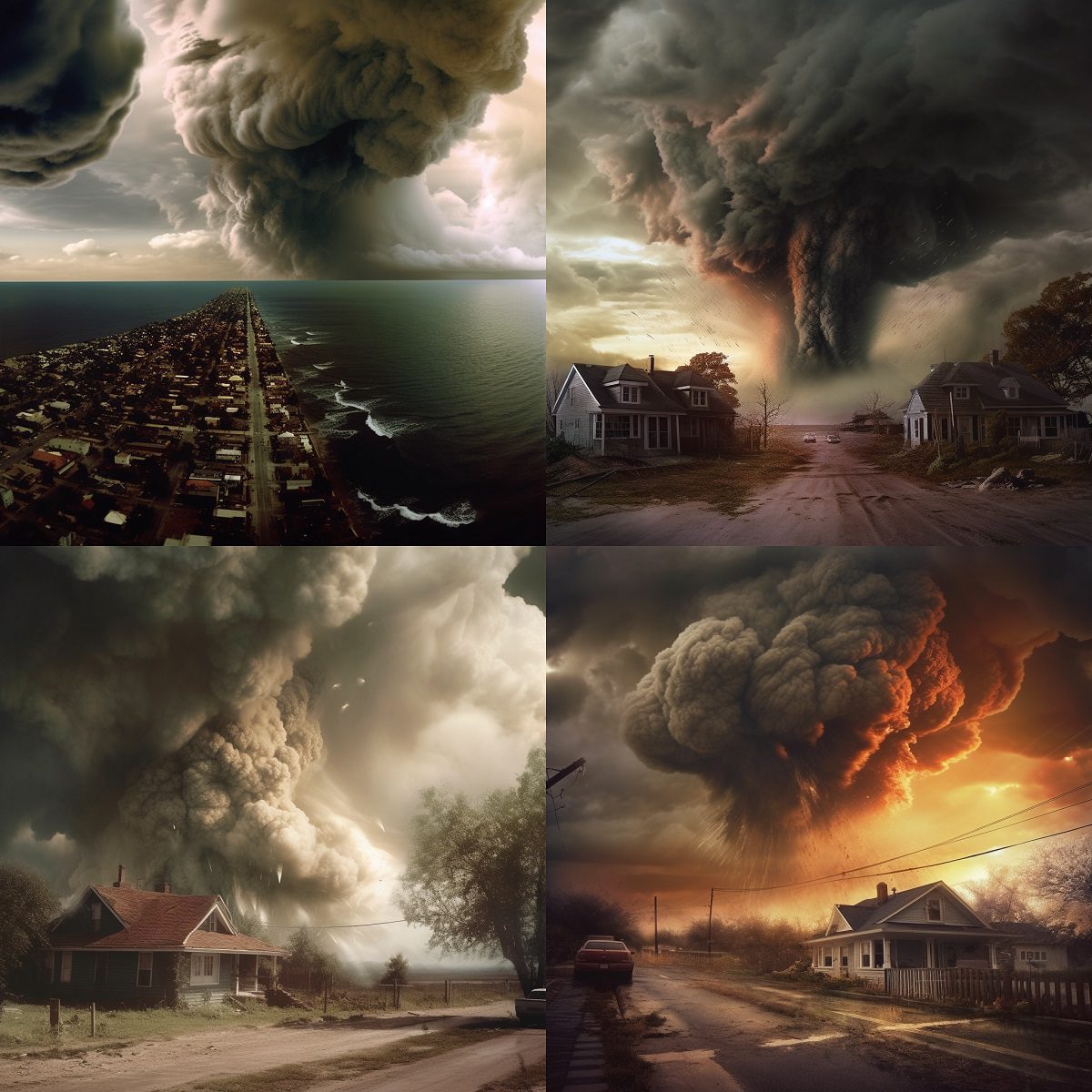 Dramatic natural disasters unforgettable events