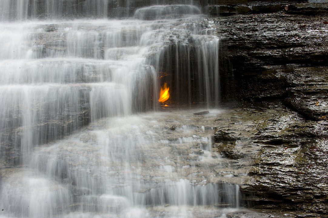 Eternal Flame Falls in New York