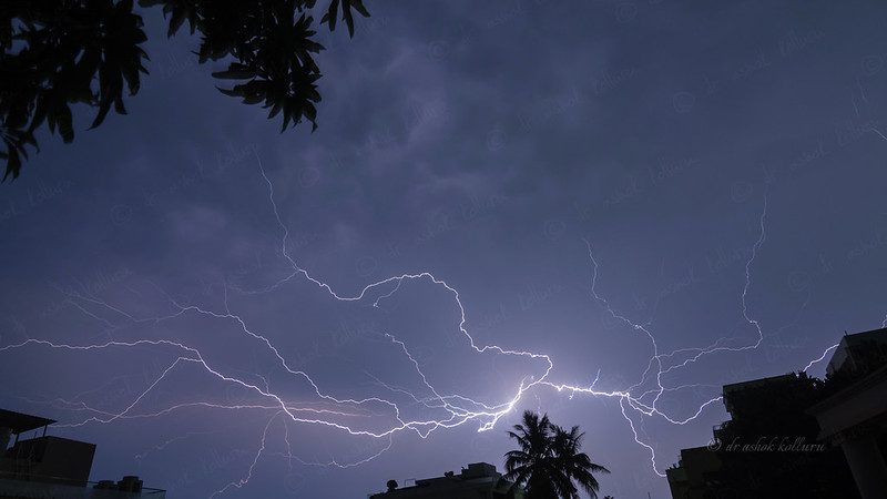 Thunderstorm Anvil crawler Lightning at Vizag