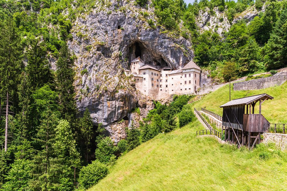 Predjama castle is a unique cave what built in a cave entrance